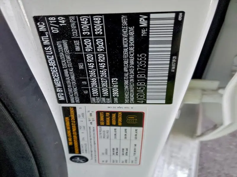 2018 MERCEDES-BENZ GLE 350  