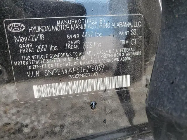 2018 HYUNDAI SONATA SPORT  