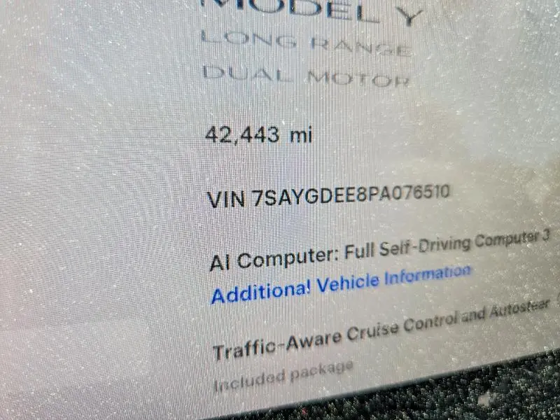 2023 TESLA MODEL Y   