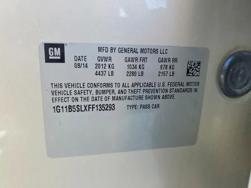 2015 CHEVROLET MALIBU LS  