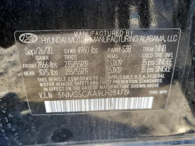 2020 HYUNDAI SANTA FE LIMITED  