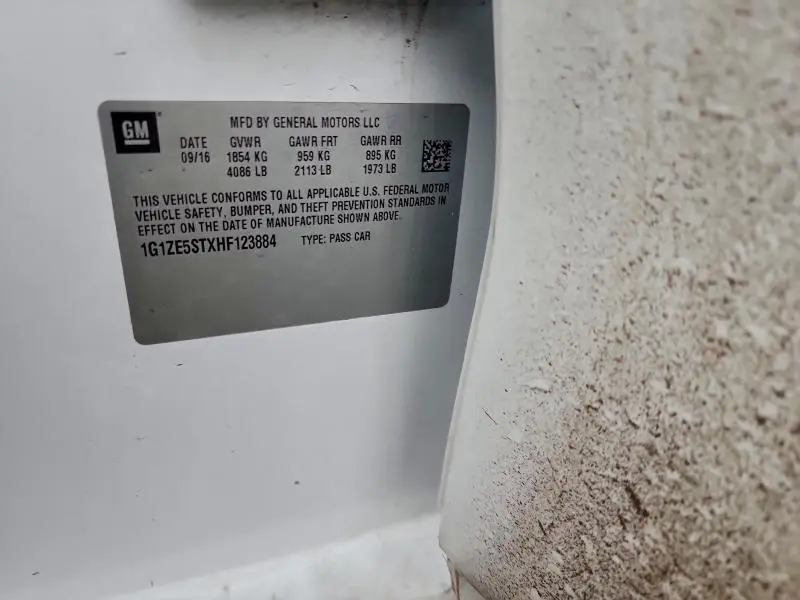 2017 CHEVROLET MALIBU LT  