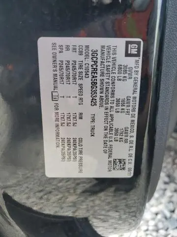 2011 CHEVROLET SILVERADO C1500 LS  