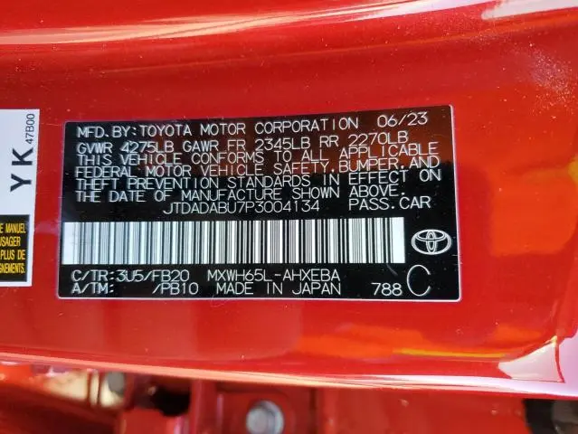 2023 TOYOTA PRIUS LE  