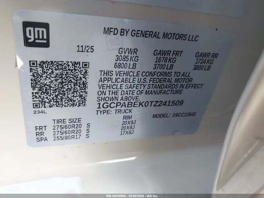 2026 CHEVROLET SILVERADO 1500 2WD  SHORT BED CUSTOM