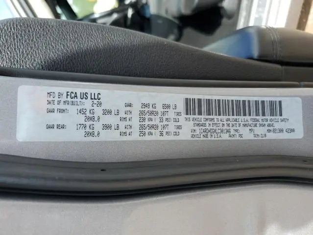 2020 DODGE DURANGO GT