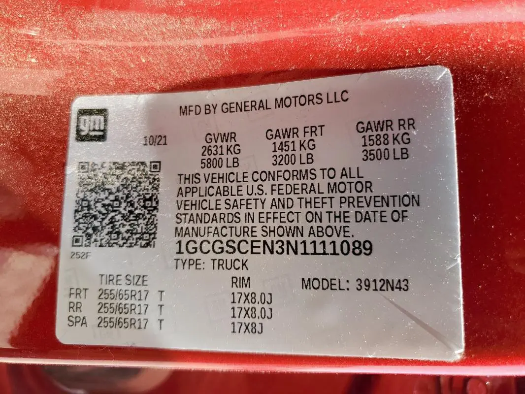 2022 CHEVROLET COLORADO LT  