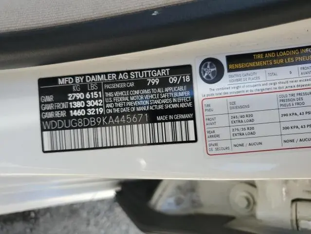2019 MERCEDES-BENZ S 560