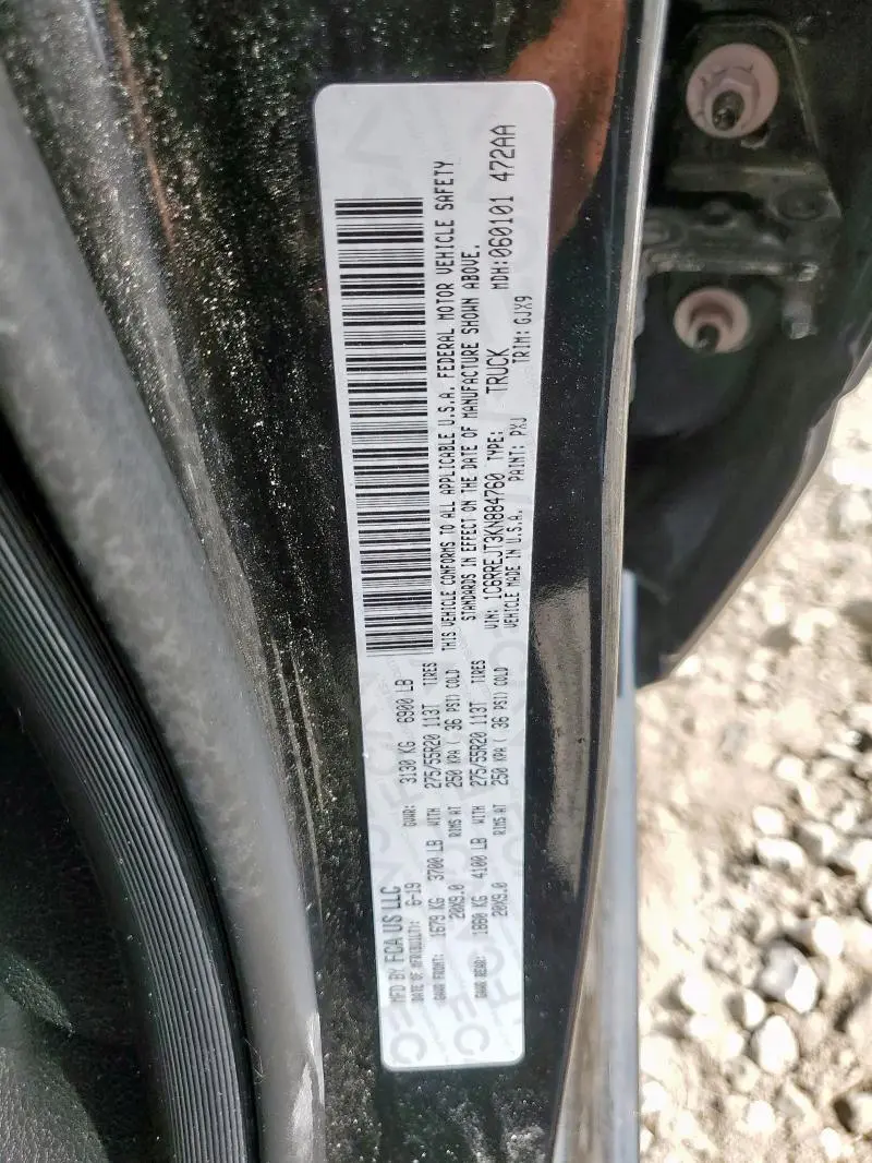 2019 RAM 1500 LARAMIE  
