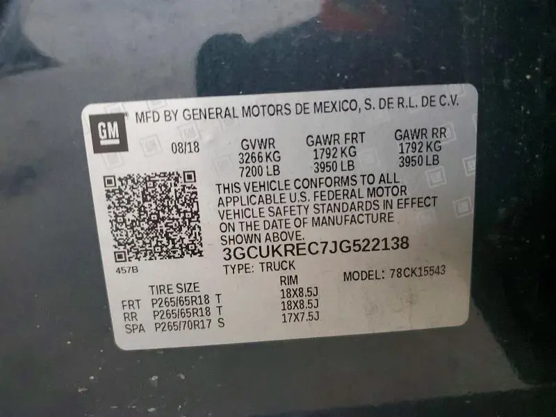 2018 CHEVROLET SILVERADO K1500 LT  