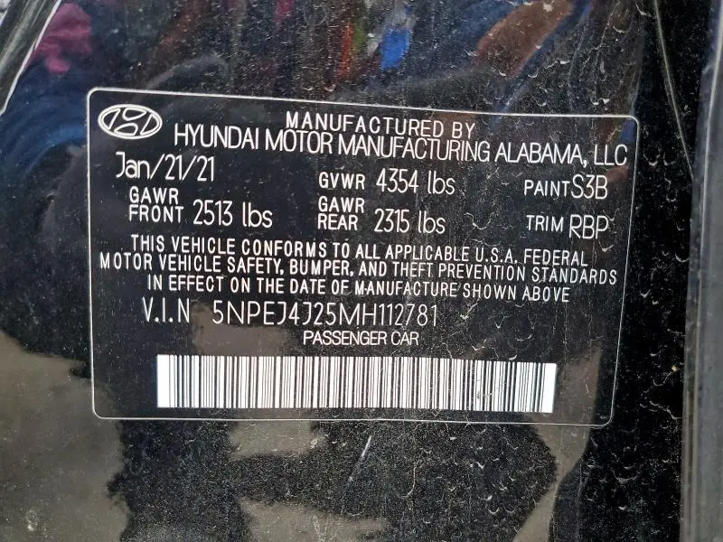 2021 HYUNDAI SONATA SEL PLUS  