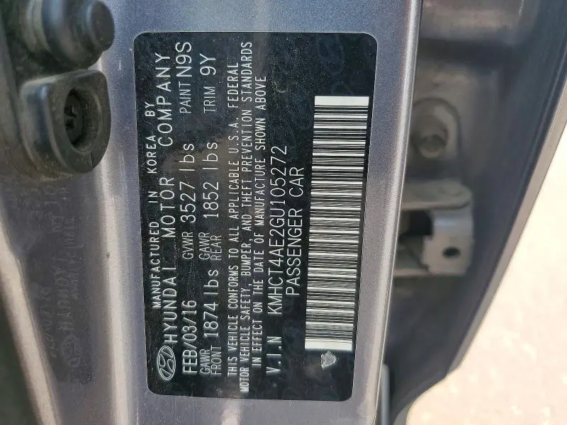 2016 HYUNDAI ACCENT SE  