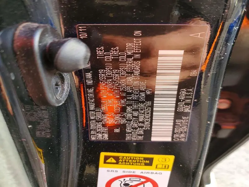 2012 TOYOTA HIGHLANDER LIMITED  