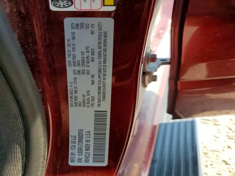 2021 RAM 1500 LARAMIE  