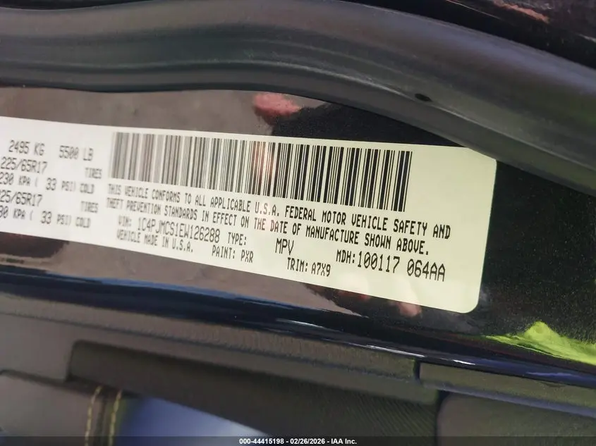 2014 JEEP CHEROKEE LATITUDE