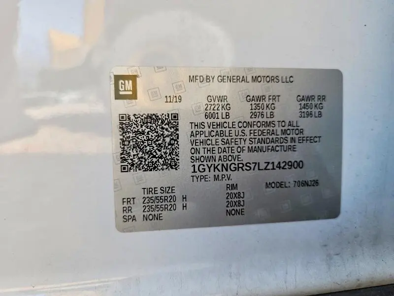 2020 CADILLAC XT5 SPORT  