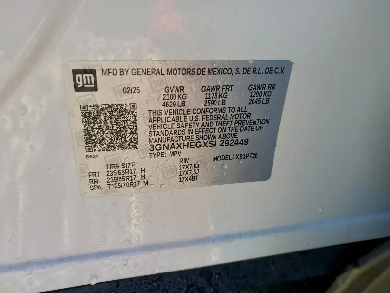 2025 CHEVROLET EQUINOX LT  