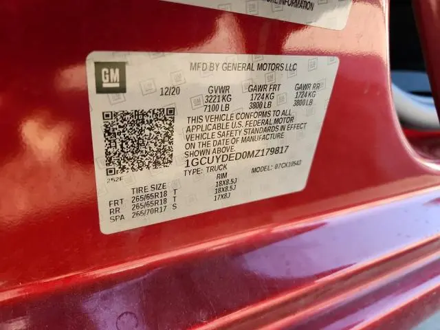 2021 CHEVROLET SILVERADO K1500 LT  