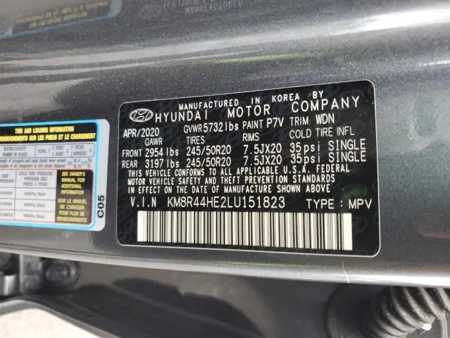 2020 HYUNDAI PALISADE SEL  