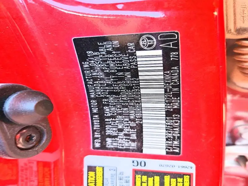 2018 TOYOTA COROLLA LE  