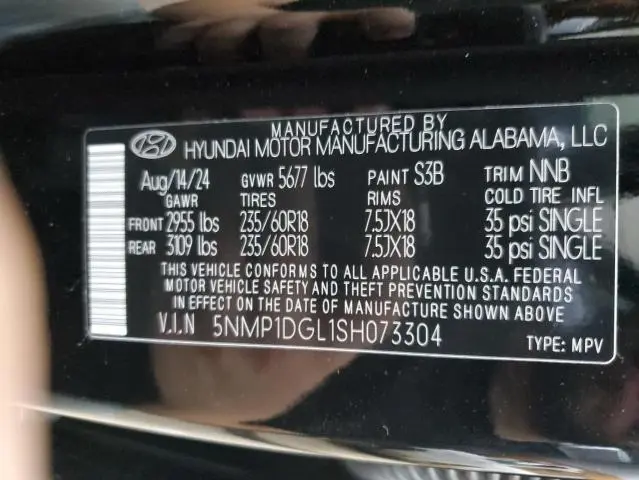 2025 HYUNDAI SANTA FE SE  