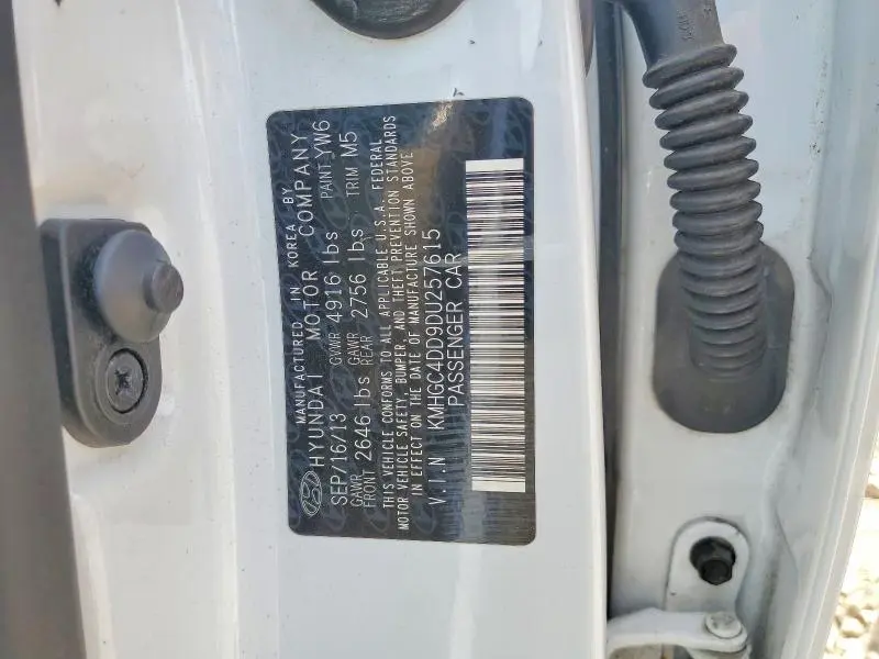 2013 HYUNDAI GENESIS 3.8L  