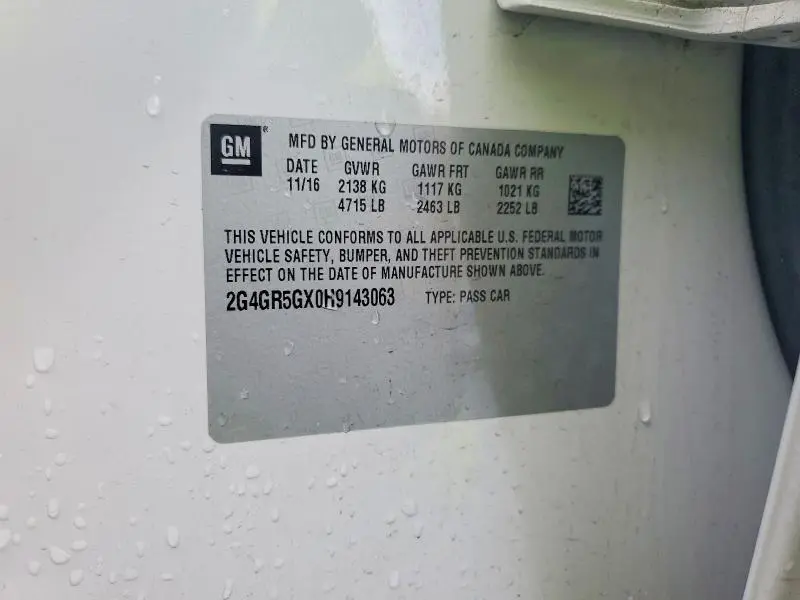 2017 BUICK REGAL PREMIUM  