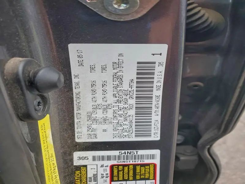 2017 TOYOTA TACOMA DOUBLE CAB  