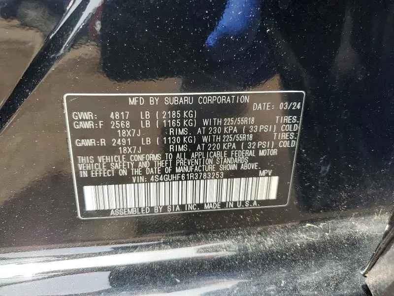 2024 SUBARU CROSSTREK SPORT  