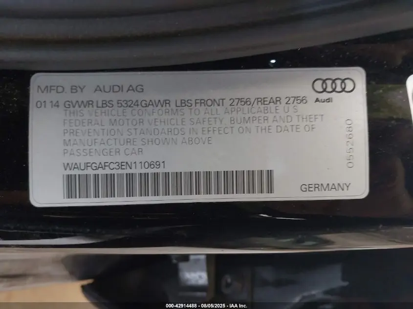 2014 AUDI A6 3.0T PREMIUM PLUS
