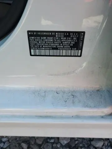 2017 VOLKSWAGEN JETTA S  