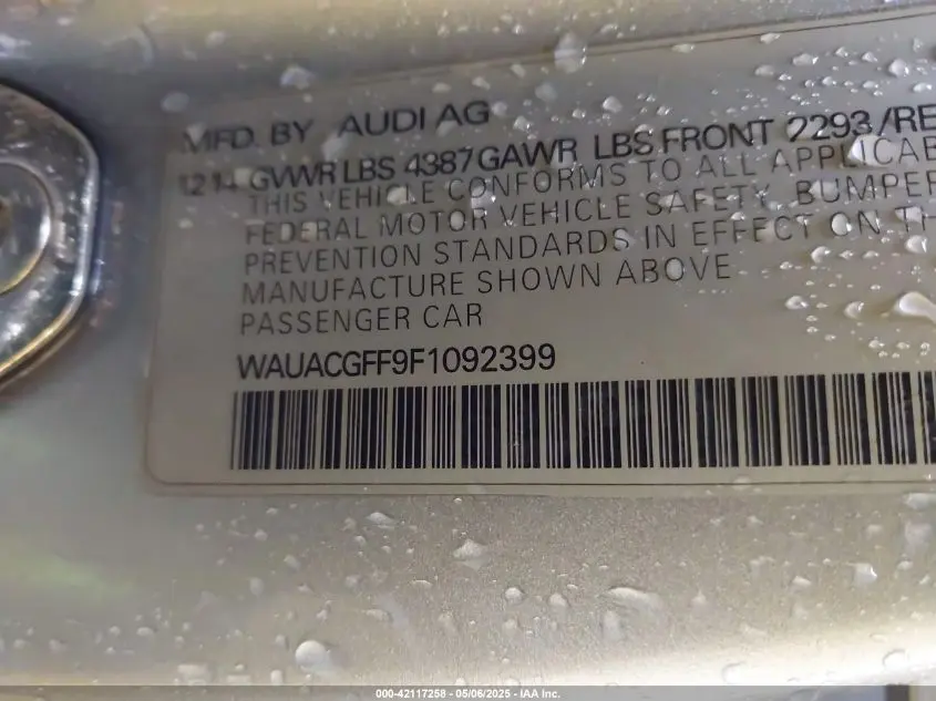 2015 AUDI A3 1.8T PREMIUM