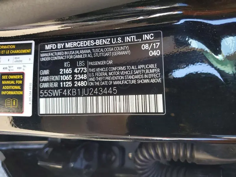2018 MERCEDES-BENZ C 300 4MATIC  