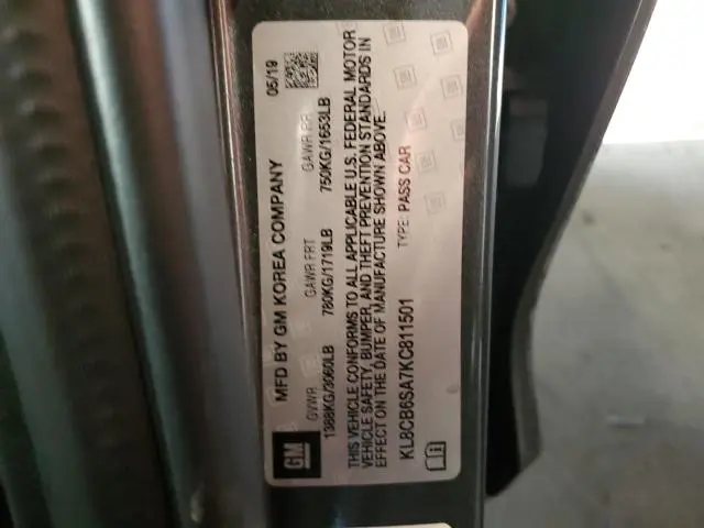 2019 CHEVROLET SPARK LS