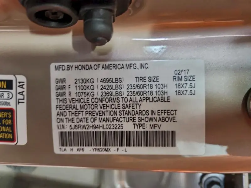 2017 HONDA CR-V TOURING  