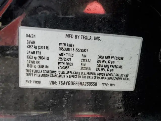 2024 TESLA MODEL Y