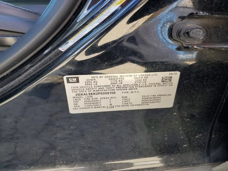 2015 GMC TERRAIN SLT  