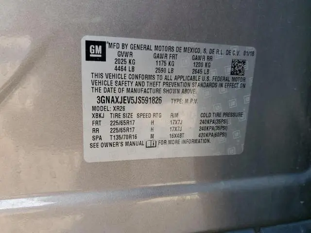 2018 CHEVROLET EQUINOX LT  