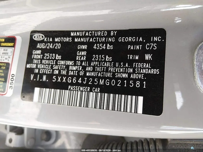 2021 KIA K5 GT-LINE