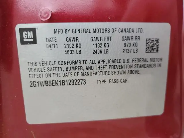 2011 CHEVROLET IMPALA LT  