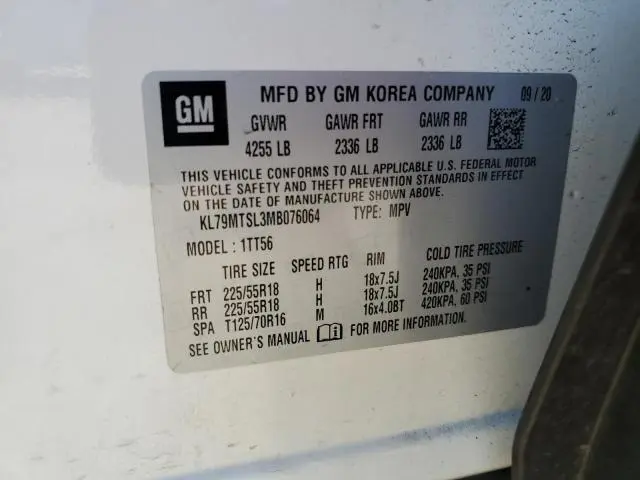 2021 CHEVROLET TRAILBLAZER RS  