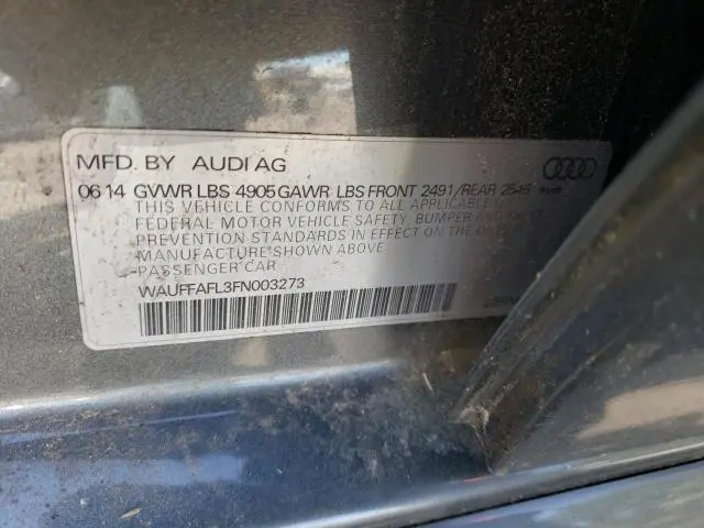 2015 AUDI A4 PREMIUM PLUS  