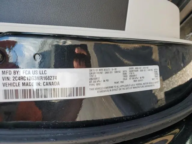 2022 CHRYSLER PACIFICA TOURING L  