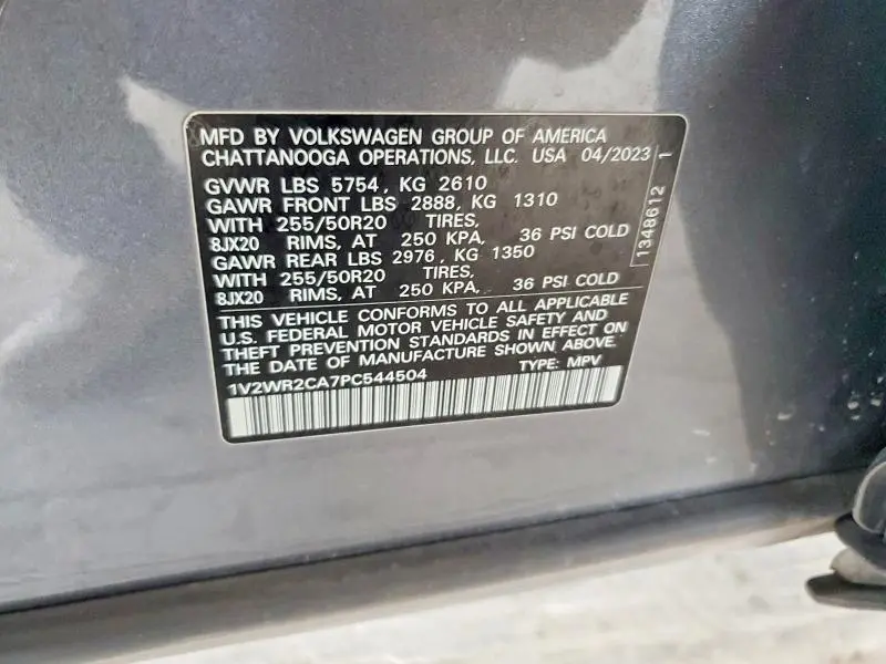 2023 VOLKSWAGEN ATLAS SE  