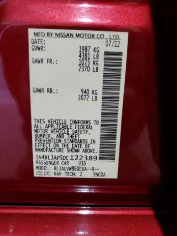 2013 NISSAN ALTIMA 3.5S  