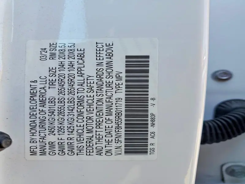 2024 HONDA PASSPORT EXL  