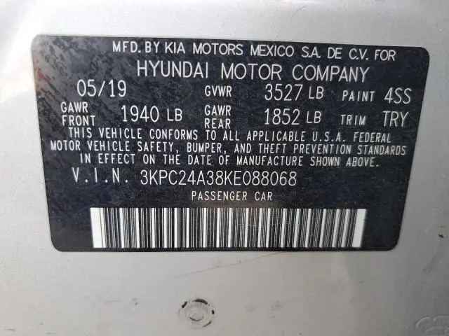 2019 HYUNDAI ACCENT SE