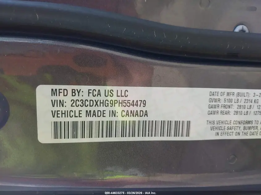2023 DODGE CHARGER GT