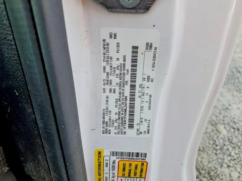 2021 FORD RANGER XL  