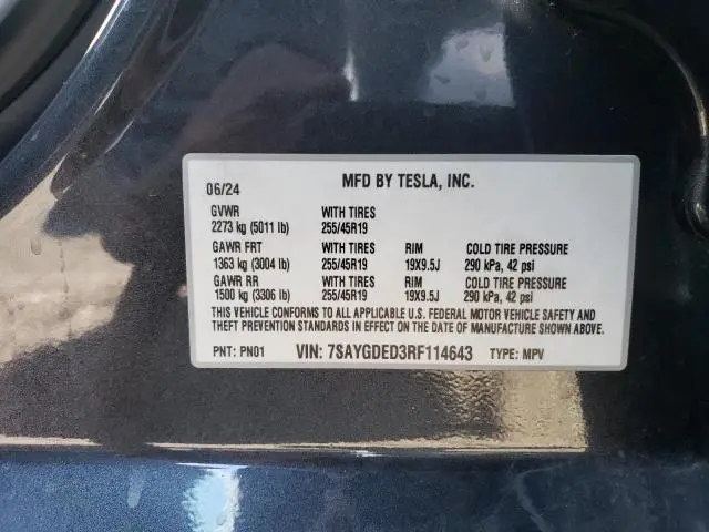 2024 TESLA MODEL Y 